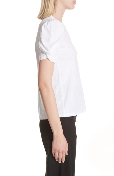 Shop A.l.c Kati Twist Sleeve Tee In White