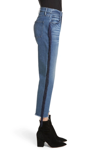 Shop 3x1 W3 Higher Ground Fringe Crop Straight Leg Jeans In Spanish Fringe