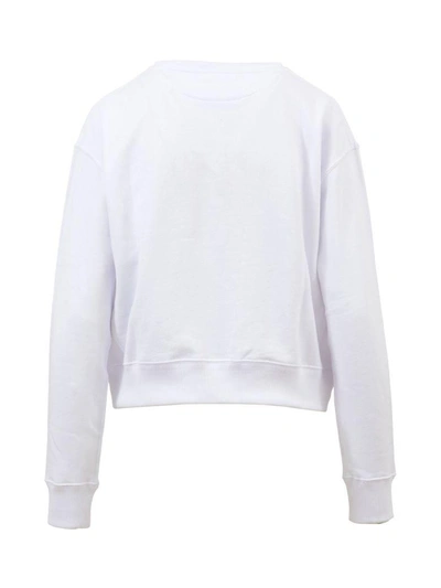 Shop Calvin Klein Brooke Logo Sweatshirt In White
