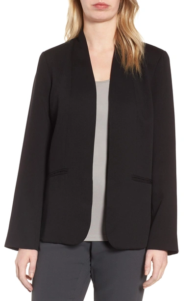 Shop Eileen Fisher Tencel Lyocell Jacket In Black