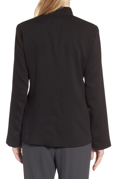 Shop Eileen Fisher Tencel Lyocell Jacket In Black