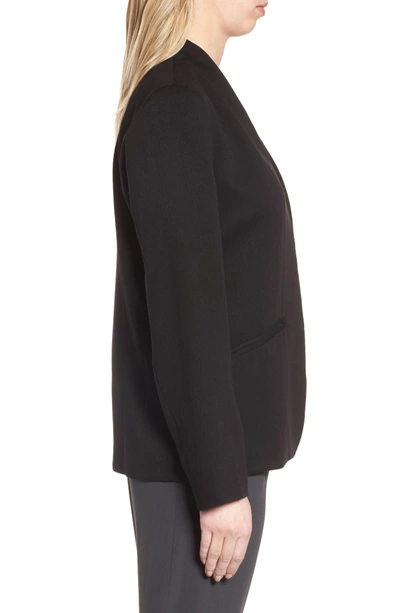 Shop Eileen Fisher Tencel Lyocell Jacket In Black