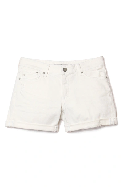 Shop Mavi Jeans Pixie Ripped Denim Shorts In White Ripped Nolita