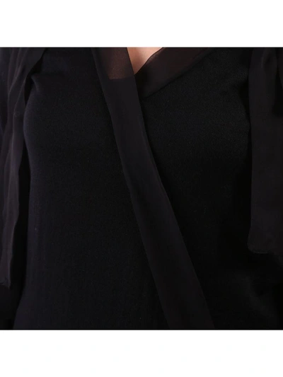 Shop Alberta Ferretti Silk Sweater In Black