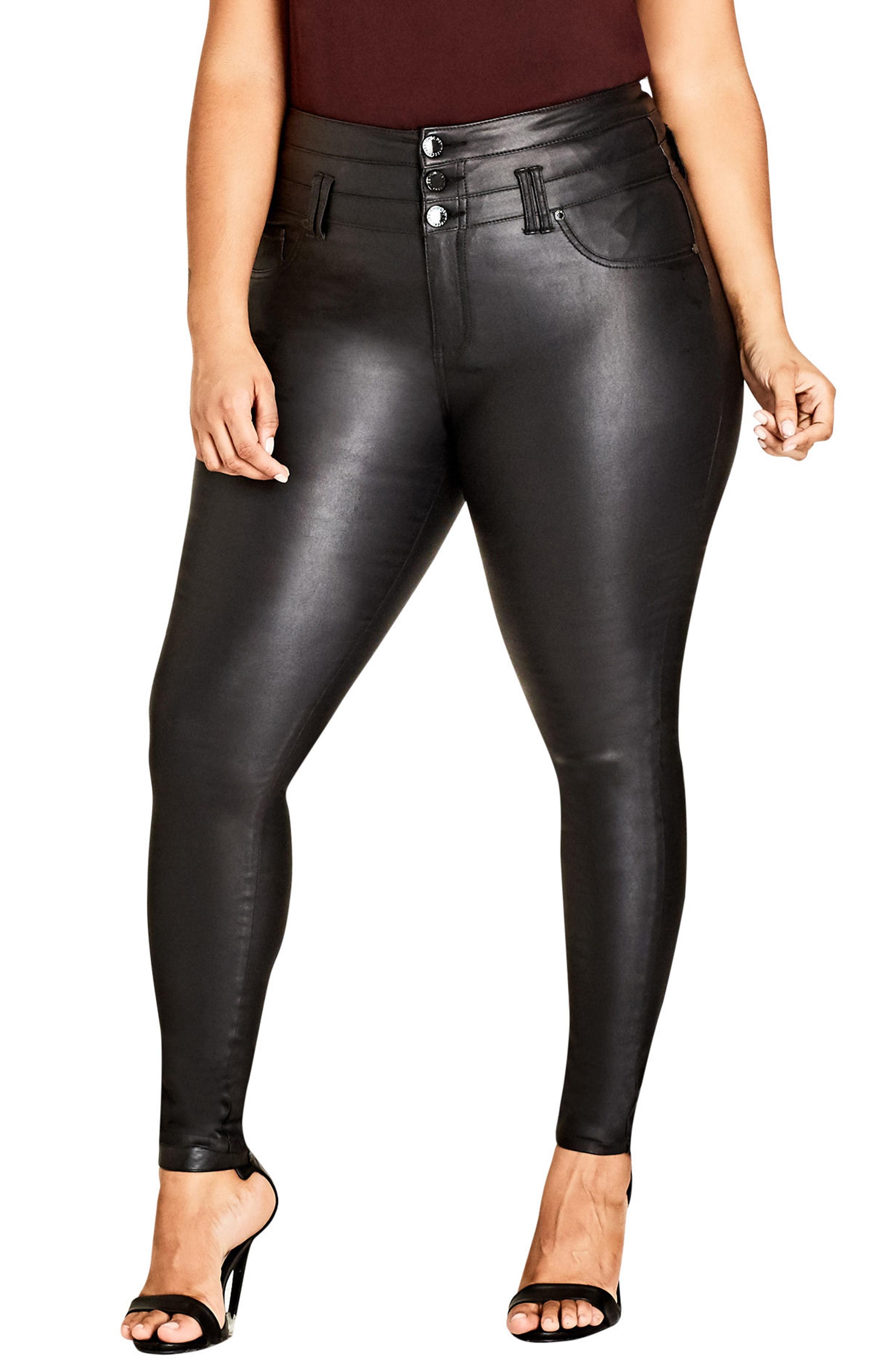 city chic wet look jeans