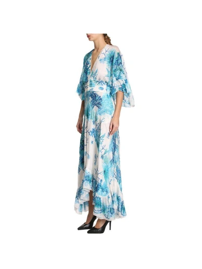 Shop Roberto Cavalli Dress Dress Women  In Turquoise