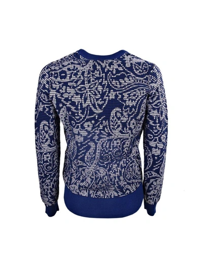 Shop Kenzo Printed Sweater In Bleu France