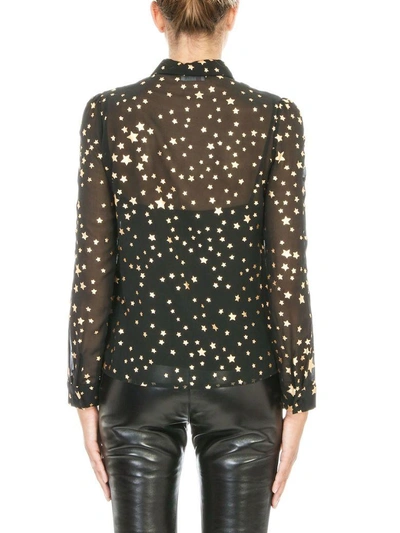 Shop Red Valentino Gold Star Shirt In Black