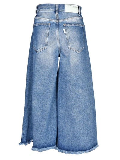 Shop Off-white Flared Cropped Jeans
