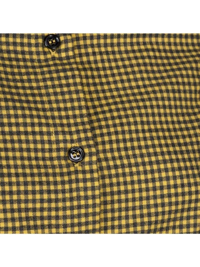 Shop Golden Goose Camicia Ruffle In Yellow/black