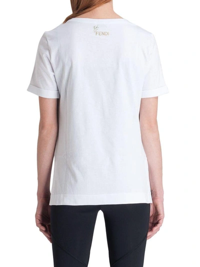Shop Fendi T-shirt  In White