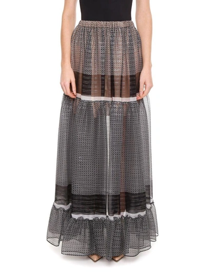 Shop Stella Mccartney Long Skirt In Black