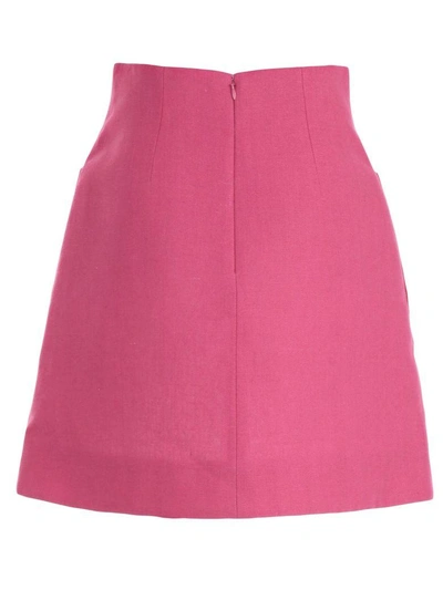 Shop Delpozo Skirt In Fuchsia
