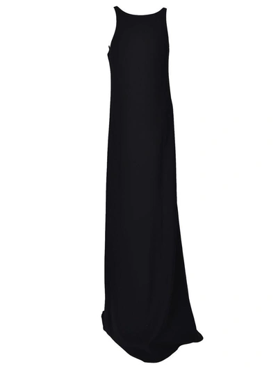 Shop Paco Rabanne Clasp Long Dress In Black