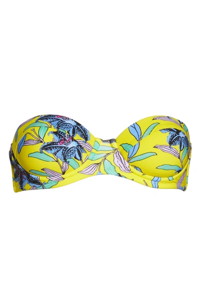 Shop Diane Von Furstenberg Strapless Bikini Top In Argos Small Allover Pineapple