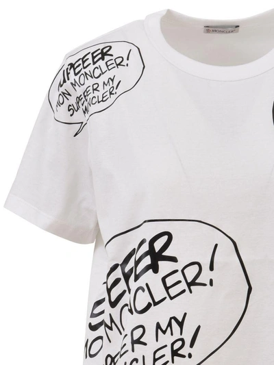 Shop Moncler Comic T-shirt White