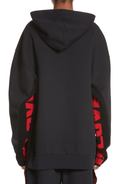 Shop Stella Mccartney All Is Love Oversize Sweatshirt In Ink