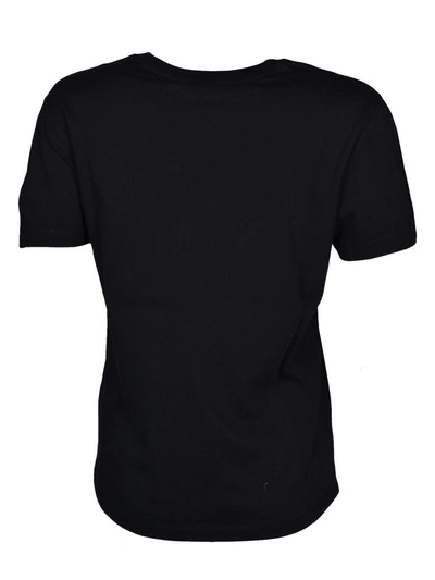 Shop Rabanne Brand Print T-shirt In Black