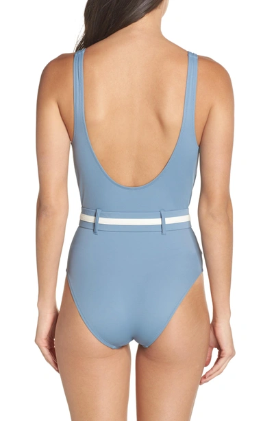 Shop Solid & Striped The Victoria One-piece Swimsuit In Ice