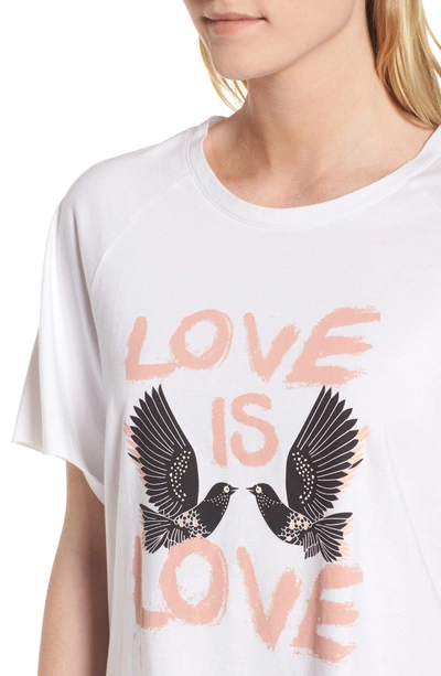 Shop Rebecca Minkoff Love Birds Lombardo Tee In White/ Multi
