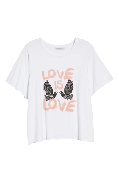 Shop Rebecca Minkoff Love Birds Lombardo Tee In White/ Multi
