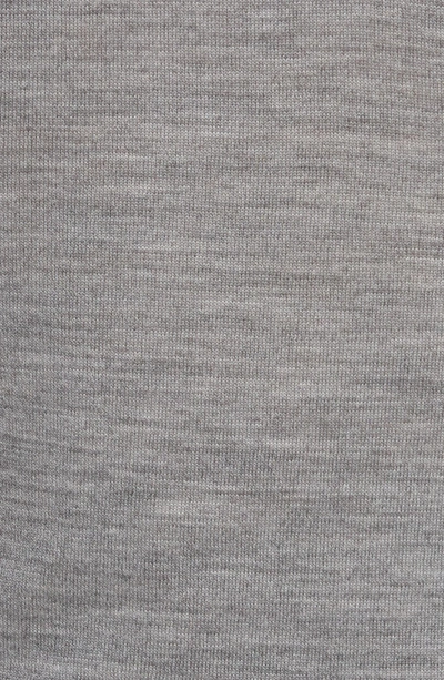 Shop Alexander Wang T Knit Merino Wool Layered Top In Heather Grey/ White