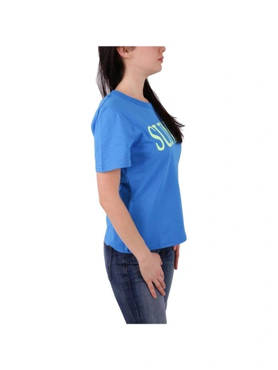 Shop Alberta Ferretti Cotton T-shirt In Blue