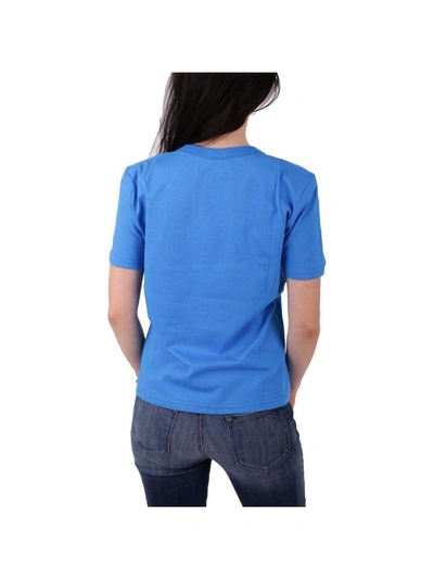 Shop Alberta Ferretti Cotton T-shirt In Blue
