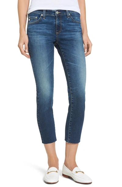 Shop Ag The Stilt Crop Skinny Jeans In 5 Years Indigo Avenue