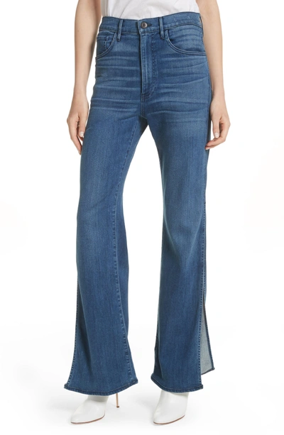 Shop 3x1 W4 Adeline High Waist Split Flare Jeans In Leia