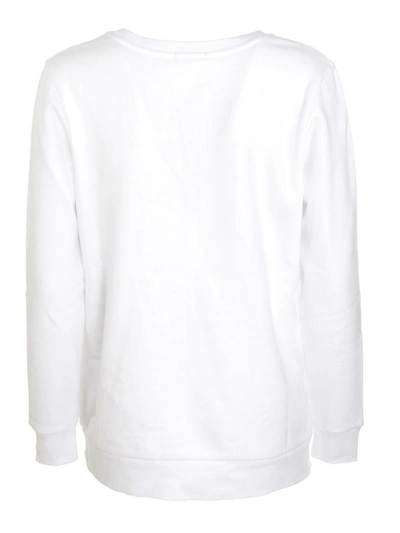 Shop Calvin Klein Logo Embroidered Sweatshirt In 112