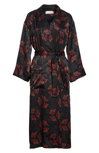 Shop A.l.c York Silk Kimono Jacket In Black