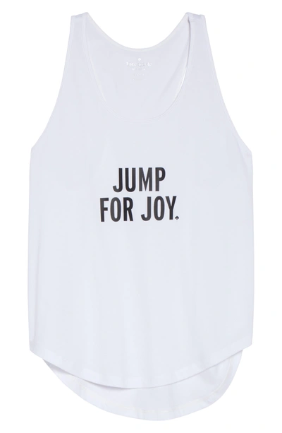 Shop Kate Spade Jump For Joy Tank In Fresh White