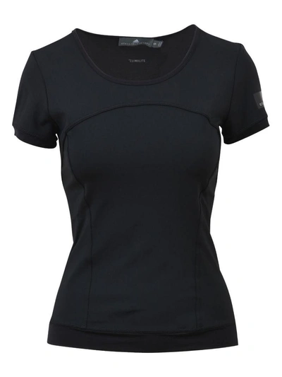 Shop Adidas By Stella Mccartney Fitted Active T-shirt In Black