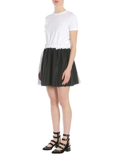 Shop Red Valentino T-shirt Dress In Bianco