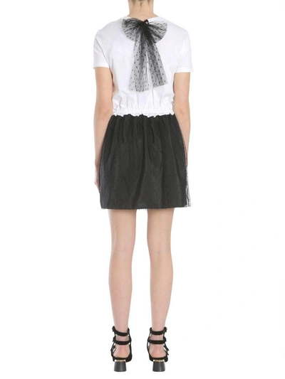 Shop Red Valentino T-shirt Dress In Bianco