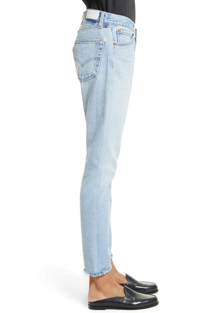 Shop Re/done Reconstructed Relaxed Straight Jeans In No Destruction