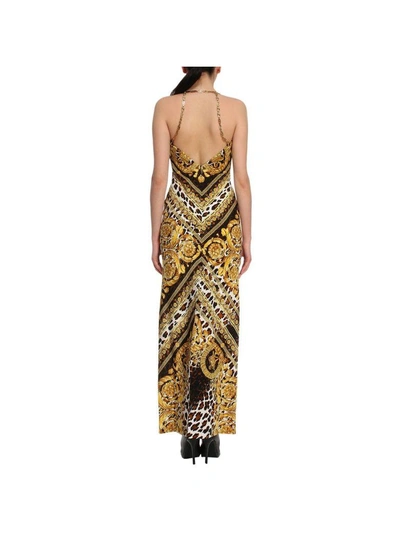 Shop Versace Dress Dress Women  In Gold