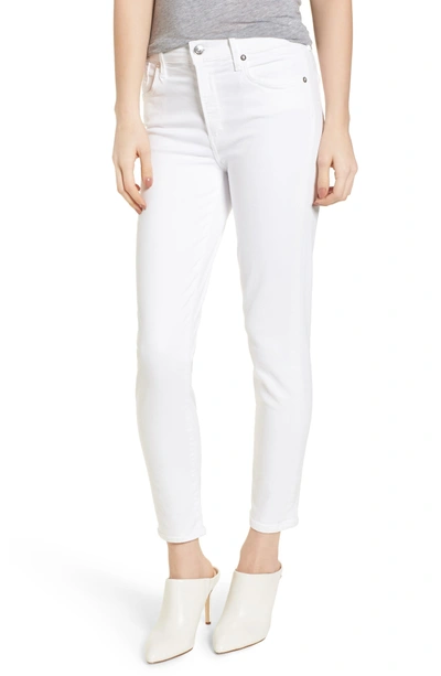 Shop Agolde Sophie High Waist Ankle Skinny Jeans In Vixen