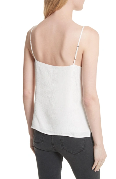 Shop L Agence Jane Silk Camisole In Ivory