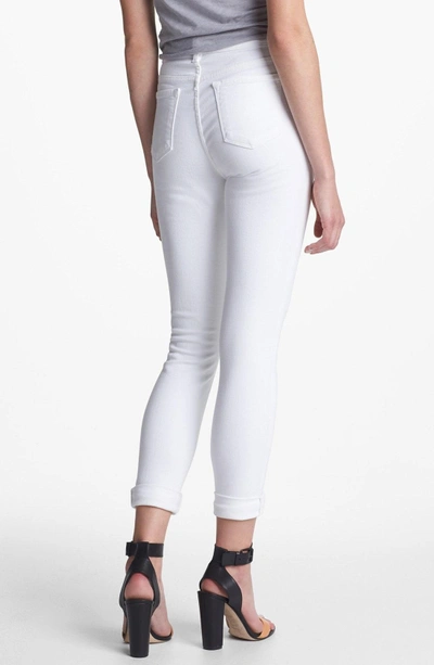 Shop J Brand 2311 Maria High Waist Super Skinny Jeans In Blanc