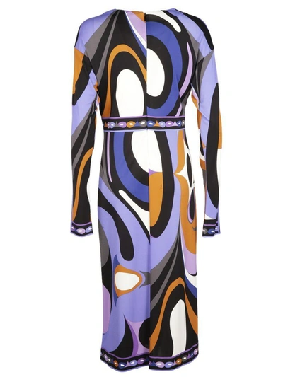 Shop Emilio Pucci Maschera New Marilin Dress In Viola