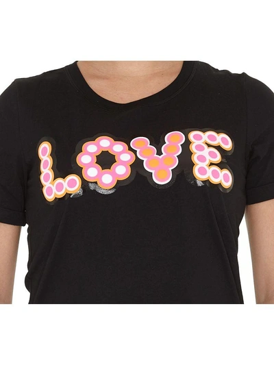 Shop Fendi Love Studs Tshirt In Black