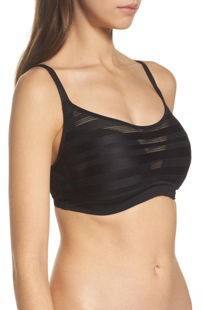 Shop Le Mystere Active Balance Underwire Sports Bra In Black