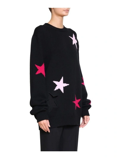 Shop Givenchy Stars Cotton Sweater In Nero
