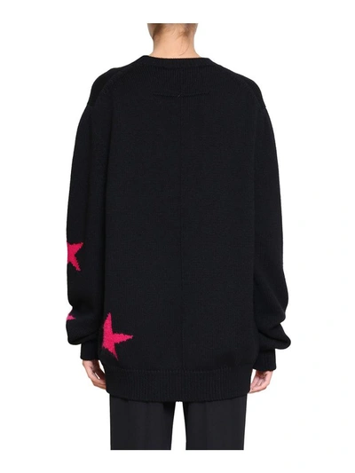 Shop Givenchy Stars Cotton Sweater In Nero