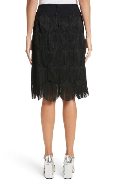 Shop Marc Jacobs Fringe Skirt In Black