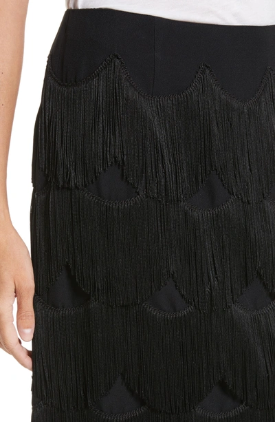Shop Marc Jacobs Fringe Skirt In Black