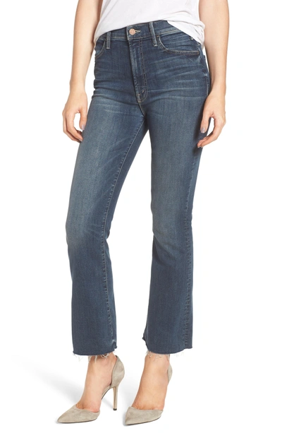 Shop Mother The Hustler Fray Ankle Bootcut Jeans In Bake Sale Brawl