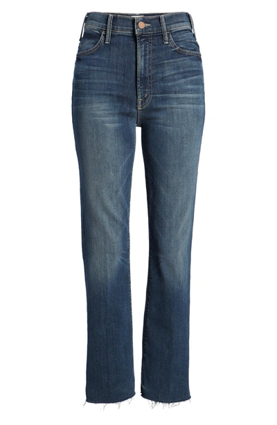 Shop Mother The Hustler Fray Ankle Bootcut Jeans In Bake Sale Brawl